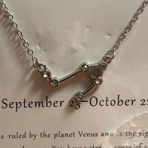 NEW Libra Zodiac Constellation Necklace Astrology